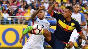 Edwin Cardona jugó los 90 minutos en el triunfo de Colombia 2-0 ante Estados Unidos.