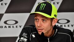 Valentino Rossi en una rueda de prensa.