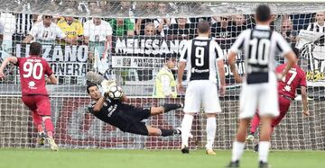 Gianluigi Buffon in action.