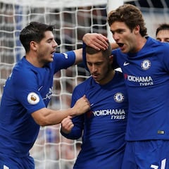 Hazard y Morata desquician al Newcastle de Benítez