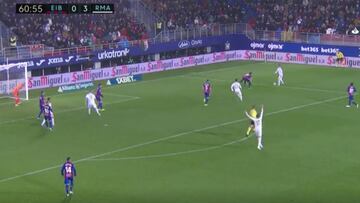 El golazo de la revelación uruguaya del Madrid ante Eibar