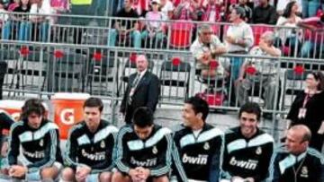 <b>BANQUILLO. </b>Granero, Xabi, Negredo, Garay e Higuaín.