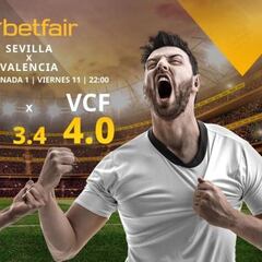 Sevilla FC vs. Valencia CF: horario, TV, estadísticas, clasificación y pronósticos