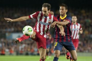 Juanfran y Neymar.