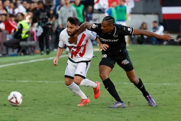 Haller la pelea con Unai López en la visita del sábado pasado a Vallecas. 
