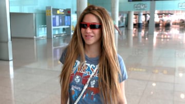 Shakira a su llegada al aeropuerto, a 07 de junio de 2023, en Barcelona (España).
FAMOSOS;AEROPUERTO;CANTANTE
Europa Press Reportajes
07/06/2023