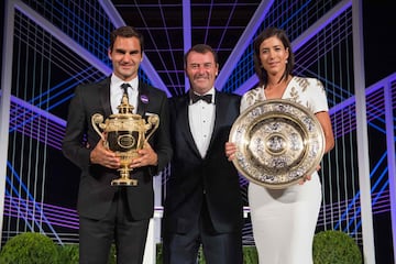 Roger Federer y Garbiñe Muguruza.
