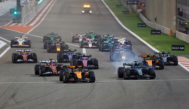 Salida del GP de Bahréin.