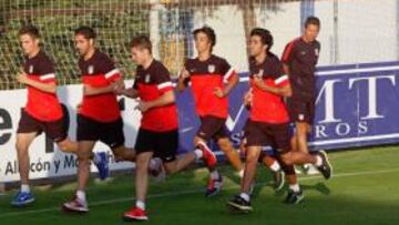 El cadete Yáñez se entrena con el primer equipo del Atlético