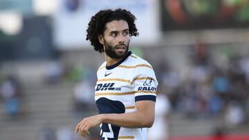 Cesar Huerta of Pumas during the 3rd round match between FC Juarez and Pumas UNAM as part of the Liga BBVA MX, Torneo Apertura 2024 at Olimpico Benito Juarez Stadium on July 17, 2024 in Ciudad Juarez, Chihuahua, Mexico.