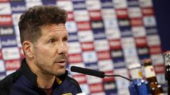 Simeone, en rueda de prensa.