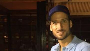 Feliciano, con su tarta.