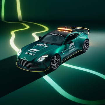 Aston Martin Vantage se convierte en el nuevo Safety Car de la Fórmula 1 para la temporada 2024. 