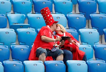 Gran ambiente en el Saint Petersburg Stadium.