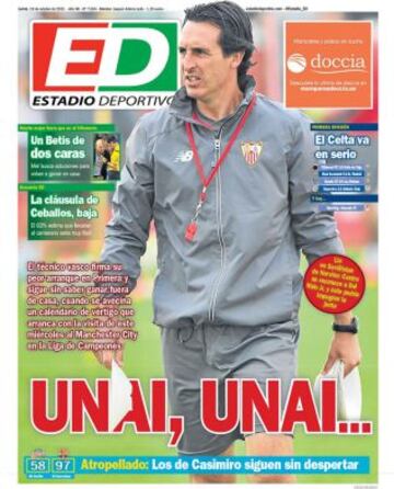 Portadas de la prensa deportiva