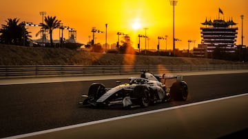 'Checo' en los test de pretemporada.