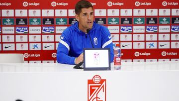 Robert Moreno durante la rueda de prensa.