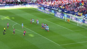 Griezmann hace historia con el Atleti con este golazo de falta