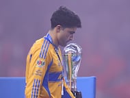 Nicolas Ibanez of Tigres during the final second leg match between Tigres UANL and Toluca, as part of the Liga BBVA MX, Torneo Apertura 2025 at Nemesio Diez Stadium, on December 14, 2025 in Toluca, Estado de Mexico, Mexico.