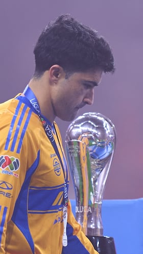 Nicolas Ibanez of Tigres during the final second leg match between Tigres UANL and Toluca, as part of the Liga BBVA MX, Torneo Apertura 2025 at Nemesio Diez Stadium, on December 14, 2025 in Toluca, Estado de Mexico, Mexico.