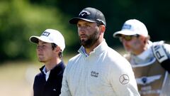 Golf - Scottish Open - The Renaissance Club, North Berwick, Scotland, Britain - July 7, 2022 Spain's Jon Rahm reacts during the first round Action Images via Reuters/Craig Brough