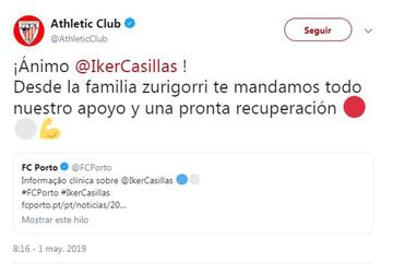 Deportistas, políticos, famosos... mandan fuerzas a Iker Casillas