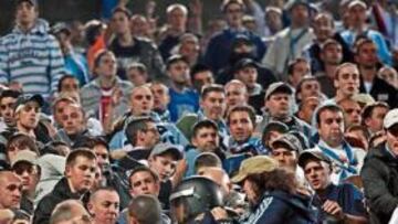 El momento de los incidentes en el Calderón