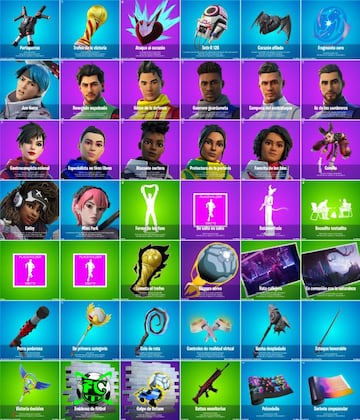 Todos los objetos cosm&eacute;ticos nuevos del parche 22.40 de Fortnite