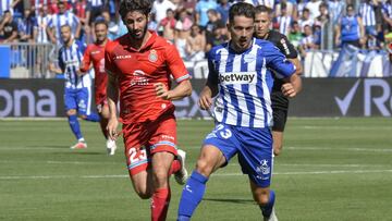 Jony, jugador del Alavés, durante un partido frente al Espanyol.