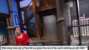 Malika Andrews bravely handles earthquake live on ‘NBA Today’ in LA