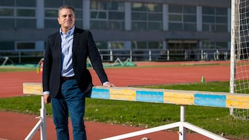 José Manuel Franco, en la pista de atletismo del CAR de Madrid.