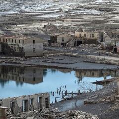 Aceredo, el pueblo de Ourense que ha emergido de debajo del agua