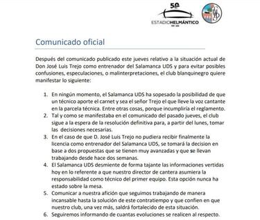Marco Antonio Rodríguez sería entrenador del Salamanca de España