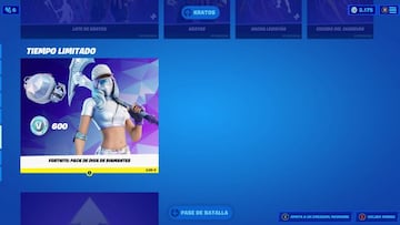 El Pack de Diva de Diamantes se encuentra en la sección "Tiempo Limitado" de la tienda