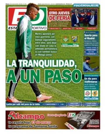 Portadas de la prensa mundial