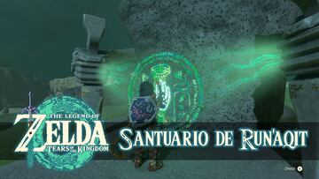 the legend of zelda tears of the kingdom nintendo switch guia santuario run'aqit