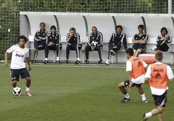 Entrenamiento del Real Madrid en la 2010-2011.