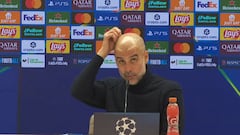 La peculiar forma de Guardiola de dar un palo al árbitro por el penalti a favor del City