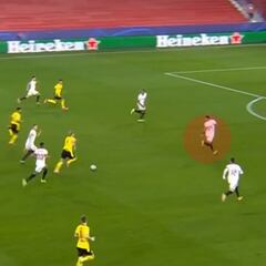 Haaland devora a los centrales y si no miren lo de Diego Carlos al verle venir