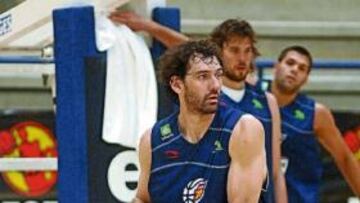 <b>PROGRESA. </b>Jorge Garbajosa se está entrenando a buen ritmo.