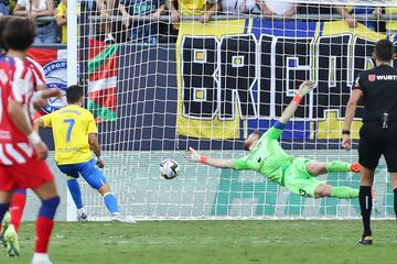 Rubén Sobrino marca el 3-2 al Atleti.