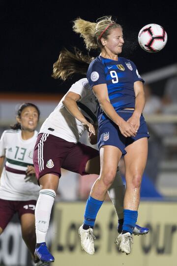 México cayó 6 goles por 0 ante Estados Unidos en el primer partido para ambas escuadras del Campeonato Femenil del Premundial de Concacaf; Morgan y Rapinoe brillan.