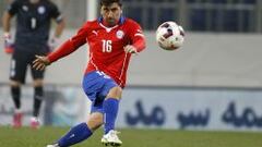 David Pizarro en el amistoso contra Ir&aacute;n en marzo.