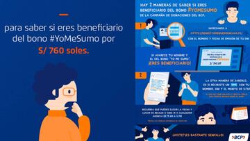 Yo Me Sumo del BCP: cómo consultar si soy beneficiario y link de la plataforma para el cobro