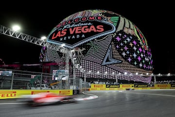 Sphere at F1 Las Vegas Strip Circuit.