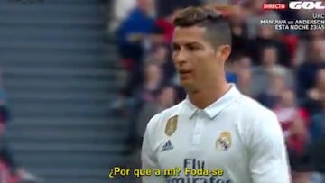 Cristiano, unhappy with substitution: "Why me? F**k off"