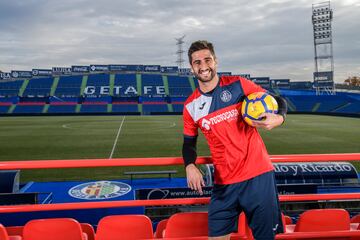 Markel Bergara posa como jugador del Getafe.