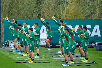 Entrenamiento de México en Girona