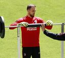 El entrenamiento del Atleti en el Metropolitano antes de la final