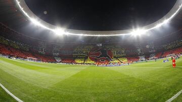 Tifo del Wanda Metropolitano. 